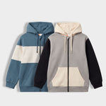 2 Pack Winter Unisex Hoodies | Colour Block Air Force, Colour Block Grey