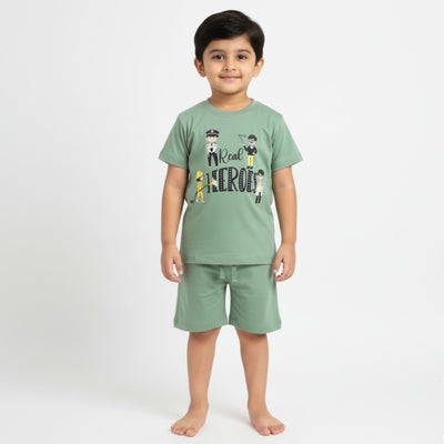 T-Shirt & Shorts Unisex Co-ord Set | Real Heroes