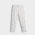 Leggings | White Tulips