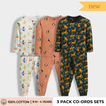 3 Pack Full Sleeves Unisex Co-ord Set | Wings, Penguin, Cheetah