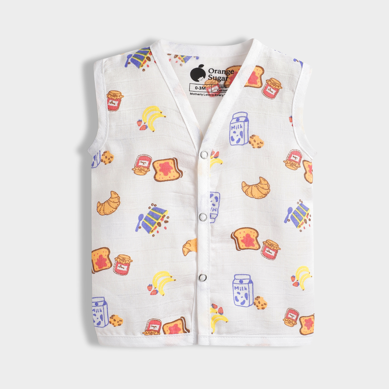 3 Pack Muslin Jhabla | Starry, Breakfast, Sailor