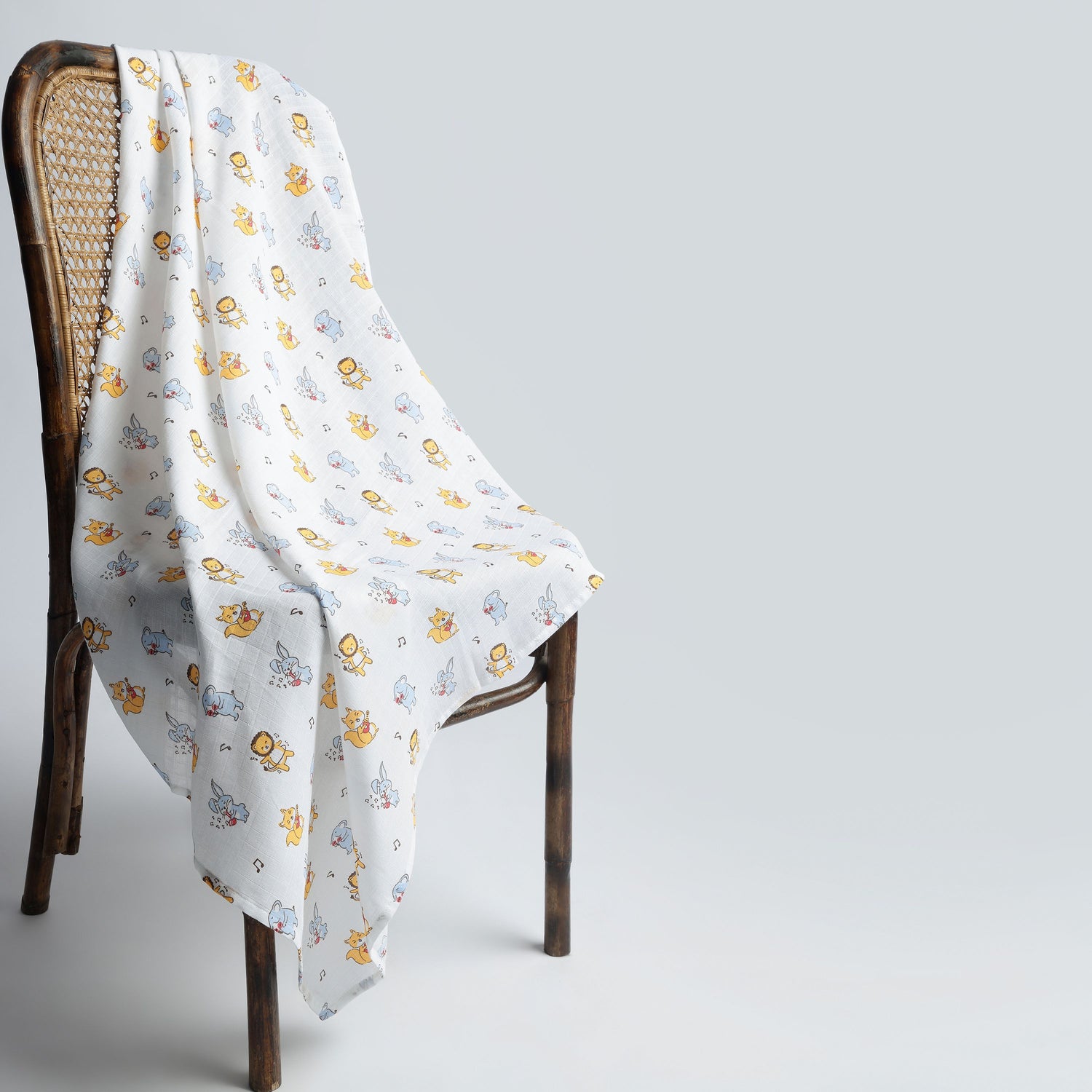 5 Pack Muslin Swaddle | Jungle Jingles, Breakfast, Starry, Sweet Oranges, Balloon Ride