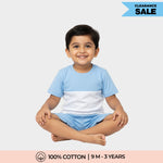 T-Shirt & Shorts Unisex Co-ord Set | Summer Sky