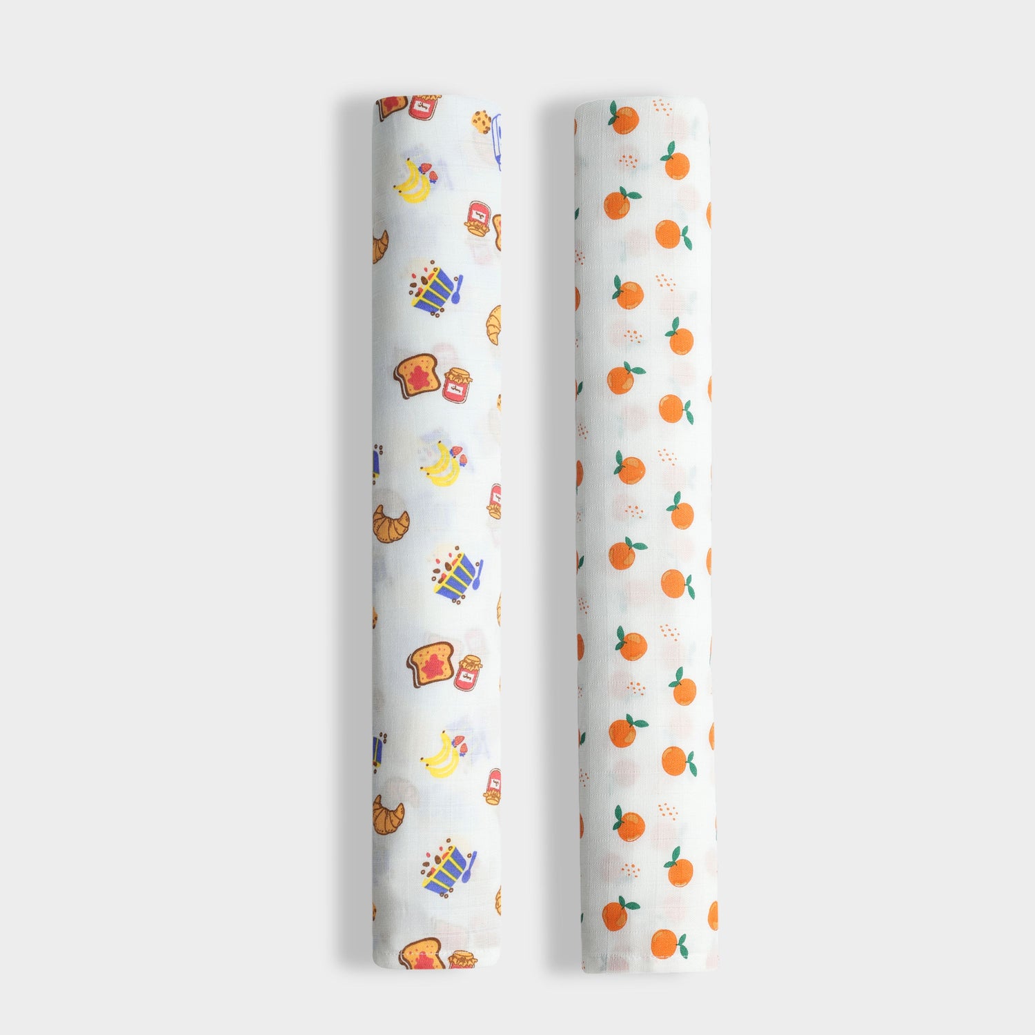 2 Pack Muslin Swaddle | Breakfast, Sweet Oranges