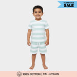 T-Shirt & Shorts Unisex Co-ord Set | Forest Stripes