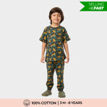 Half Sleeves Unisex Co-ord Set | Cheetah Chase