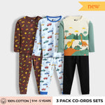 3 Pack Full Sleeves Unisex Co-ord Set | Pasta, Signals, Dino