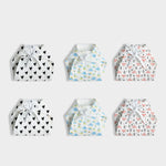 6 Pack Muslin Nappies | Black Heart, Blue Elephant, Fox