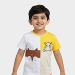 Half Sleeves Tee | Half And Half