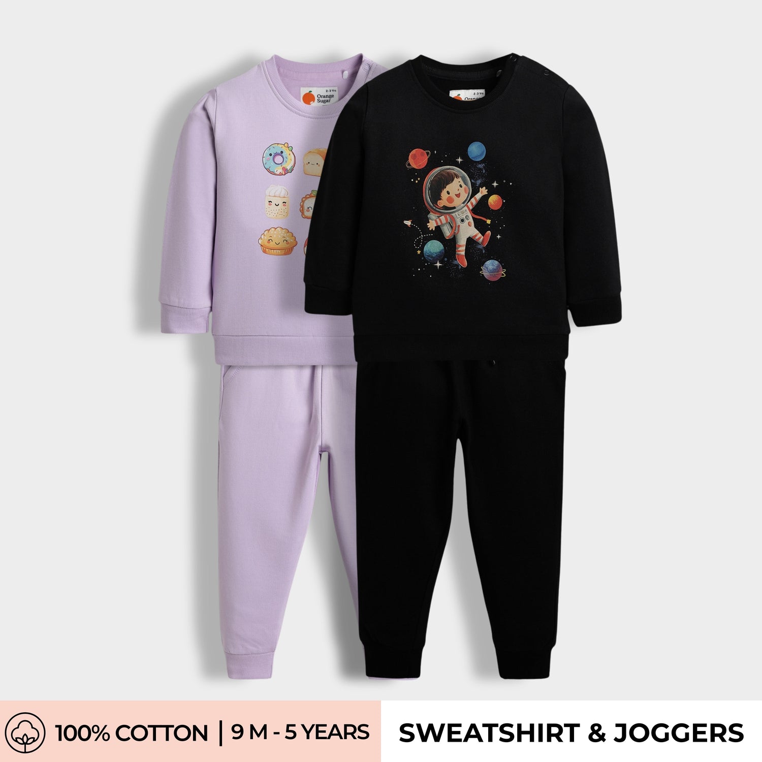 2 Pack Sweatshirt & Joggers | Space Kid , Sweet Treats