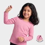 Full Sleeves Girls Top | Pink
