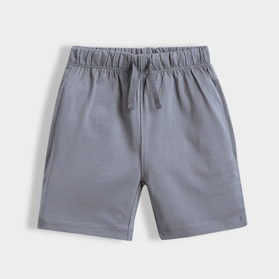 2 Pcs Cotton Shorts | Grey, Blue