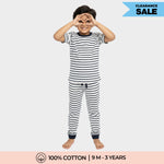 Half Sleeves Unisex Co-ord Set | Zebra Stripes