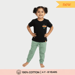 Half Sleeves Unisex T-Shirt & Joggers Set | Tiny Traveller