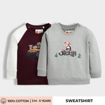2 Pack Sweatshirts | Adventure Ride, Snow Penguin