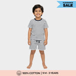 T-Shirt & Shorts Unisex Co-ord Set | Zebra Stripes