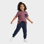 Half Sleeves Unisex T-Shirt & Joggers Set | Dusty Pink