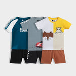 3 Pack T-Shirt & Shorts Unisex Co-ord Set | I Am Cool, Race Day, Half And Half