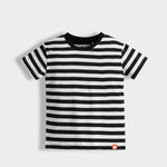 Half Sleeves Tee | Black Stripes