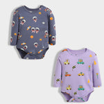 2 Pcs Full Sleeves Bodysuit | Space, Cars