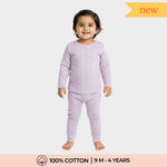 Full Sleeves Unisex Co-ord Set | Pointelle Lavender