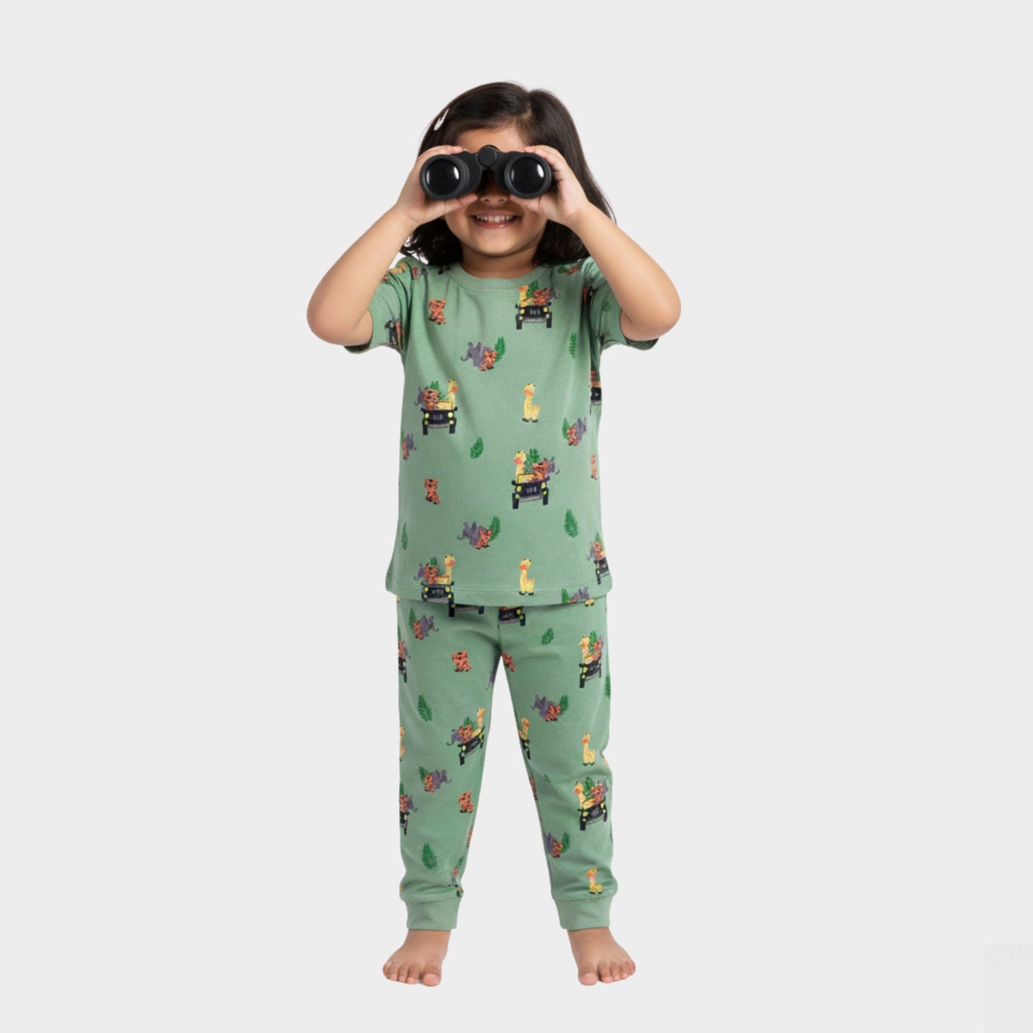 Half Sleeves Unisex Co-ord Set | Jungle Safari