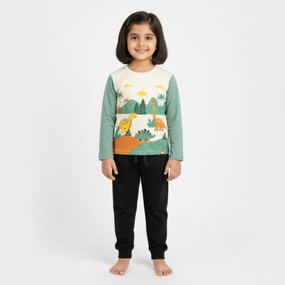 Full Sleeves Unisex T-Shirt & Joggers | Dino Land