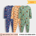 3 Pack Full Sleeves Unisex Co-ord Set | Carnival, JCB, Jungle