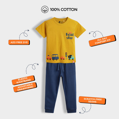 3 Pack Half Sleeves Unisex T-Shirt & Joggers Set | Traveller, Korea, Road Trip