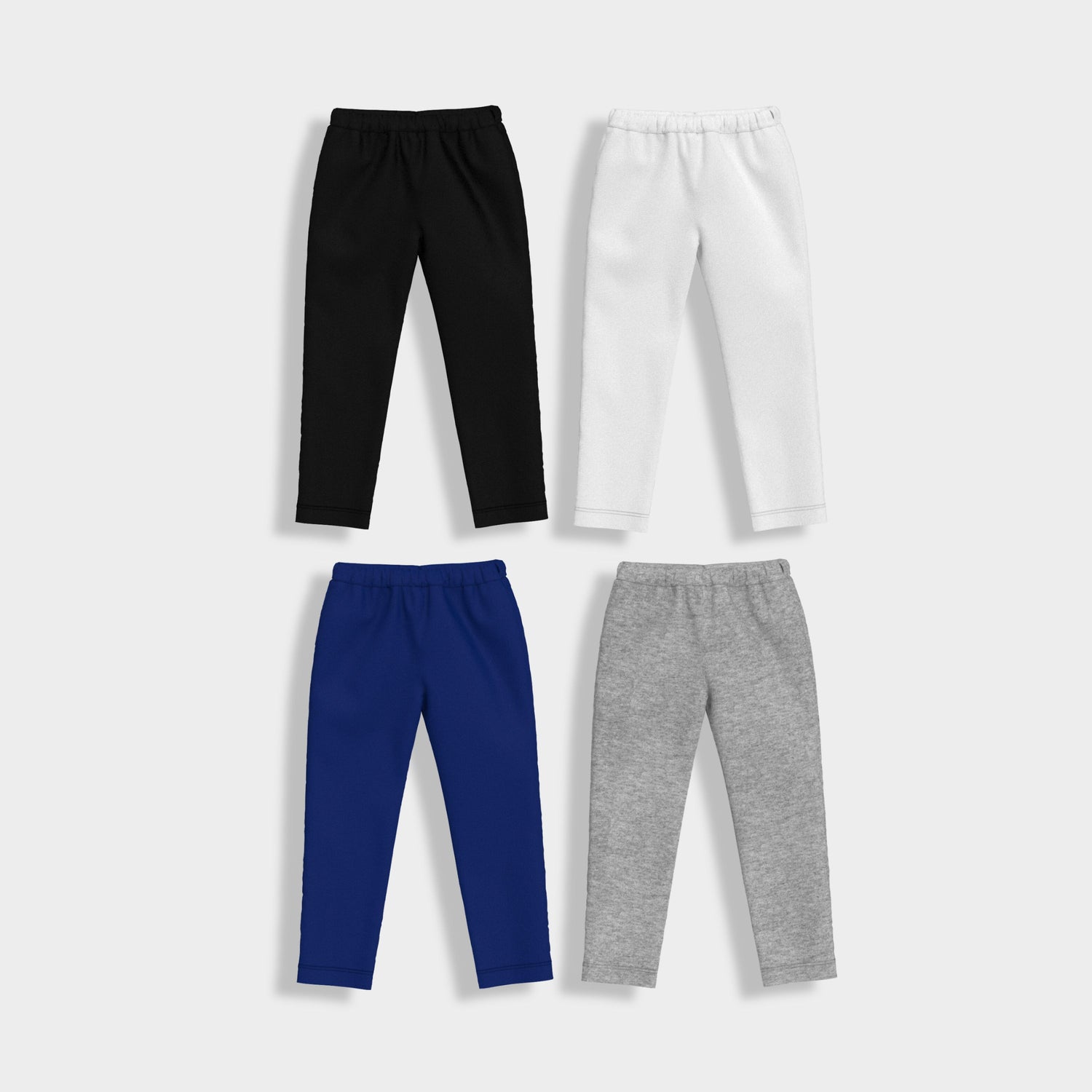 4 Pcs Leggings | Black, White, Royal Blue, Grey