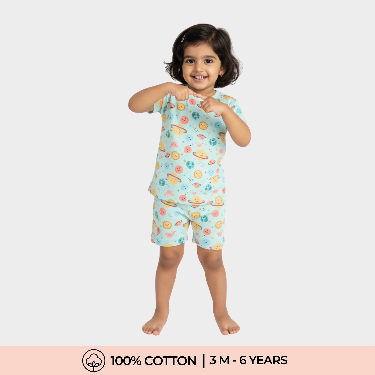T-Shirt & Shorts Unisex Co-ord Set | Galaxy Glow