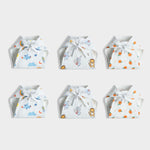 6 Pack Muslin Nappies | Starry, Jungle Jingles, Sweet Oranges