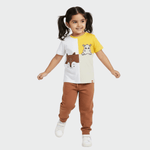 Half Sleeves Unisex T-Shirt & Joggers Set | Half And Half