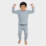 Full Sleeves Unisex Co-ord Set | Pointelle Grey