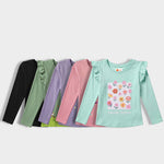 5 Pack Girls Full Sleeves Top | Chase The Sky, Forest Friend, Love To Dance, Wings Of Joy, Growing Everyday