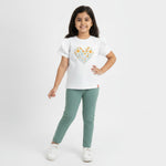Girls Top & Leggings Set | Blooming Heart
