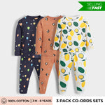 3 Pack Full Sleeves Unisex Co-ord Set | Hot Air, Penguin Chill & Lemon