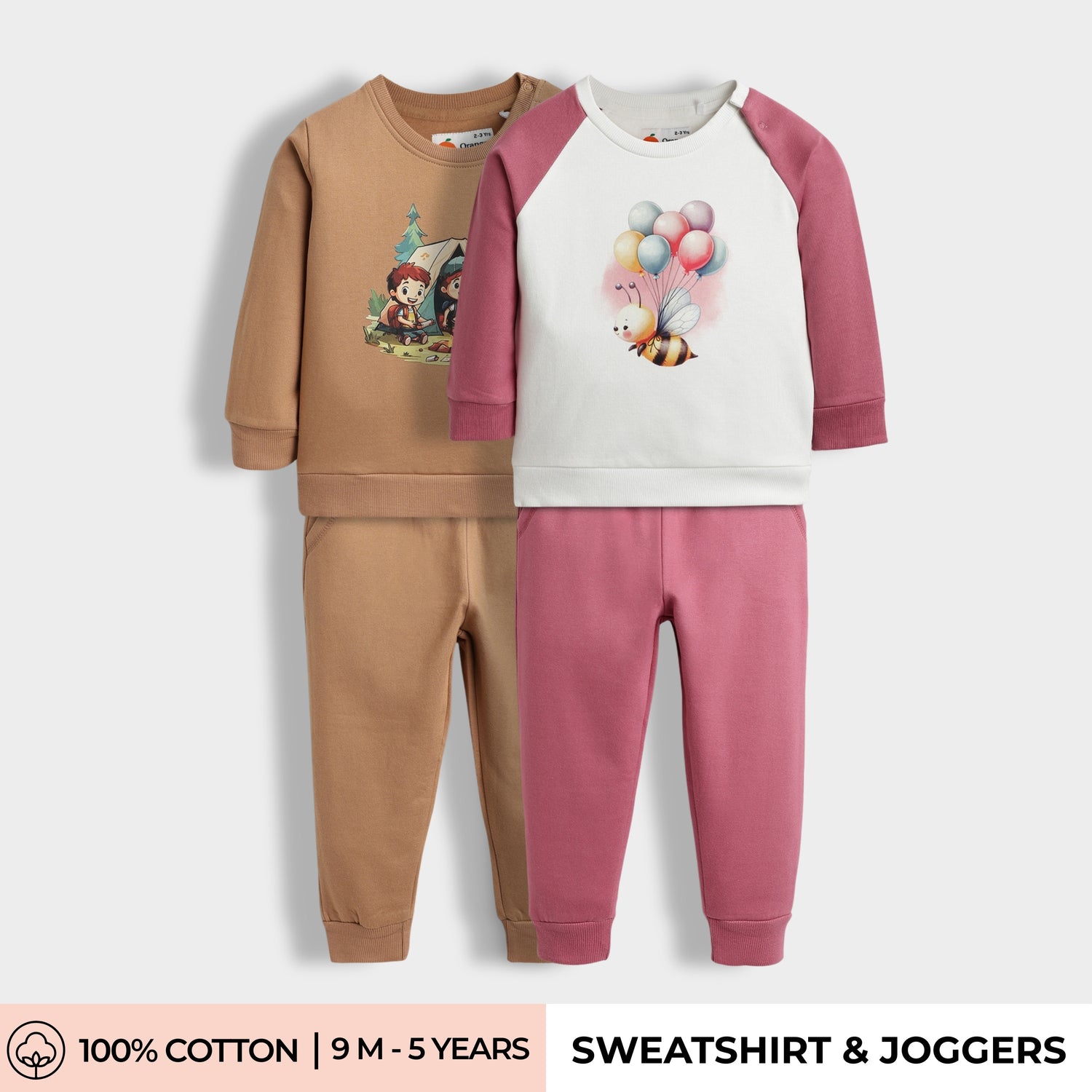 2 Pack Sweatshirt & Joggers | Bee Balloons, Camp Buddies