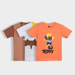 3 Pack Half Sleeves Unisex T-Shirts | Ride And Roll, Half And Half, Dj Teddy