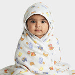 Muslin Hooded Towel | Yummy Breakfast Print