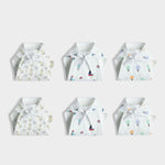 6 Pack Muslin Nappies | Jolly Giraffe, Little Sailor, Balloon Ride