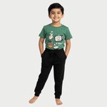 Half Sleeves Unisex T-Shirt & Joggers Set | Korea Love