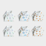 6 Pack Muslin Nappies | Balloon Ride, Starry, Sweet Oranges