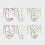 6 Pack Muslin Nappies | Fox, Spikey, Jolly Giraffe