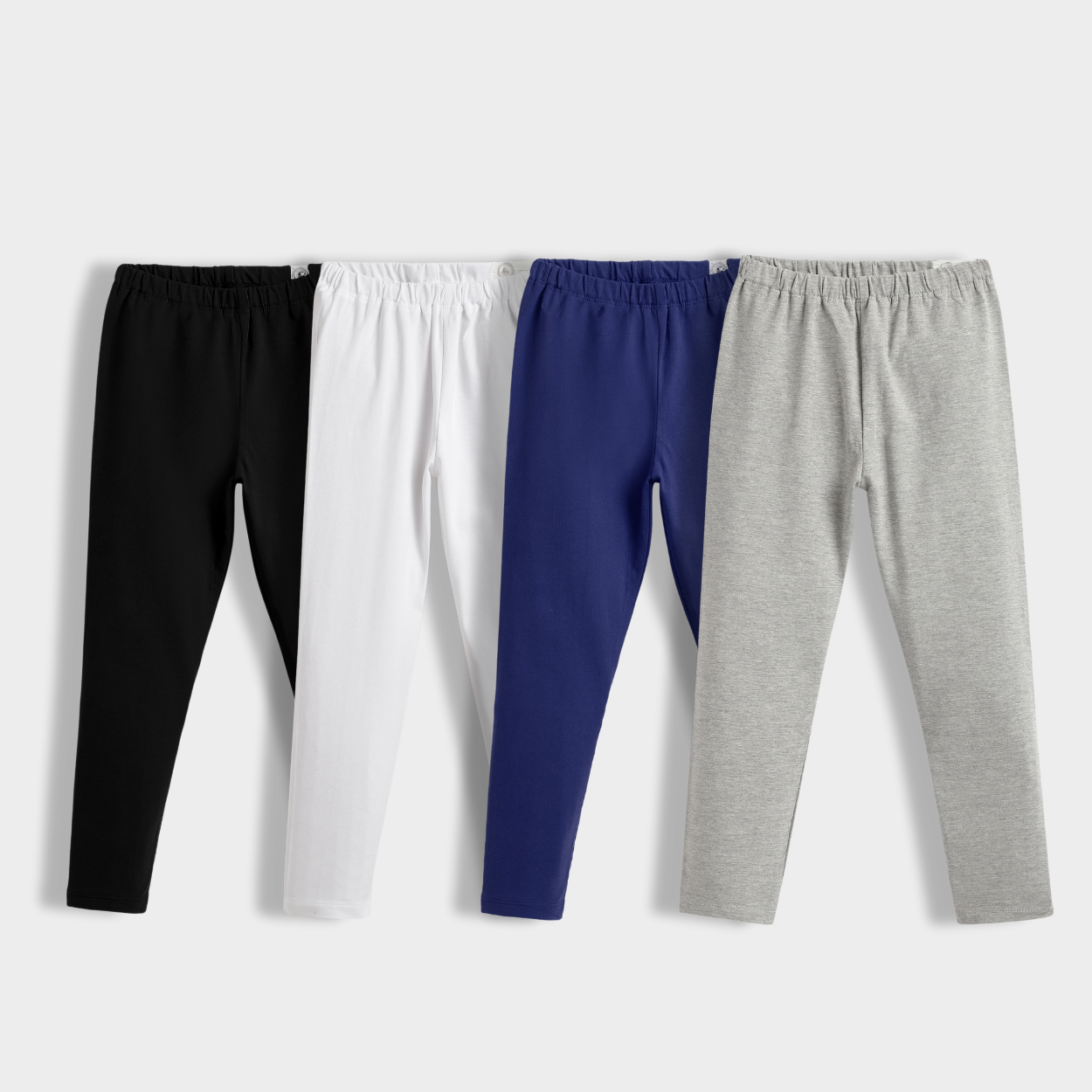 4 Pcs Leggings | Black, White, Royal Blue, Grey