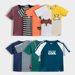 8 Pack Half Sleeves Unisex T-Shirts | Dusty Pink, Black Stripes, Dj Teddy, Half And Half, Royal Blue, Race Day, Mini Camera, I Am Cool