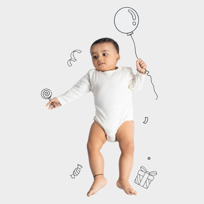 2 Pcs Full Sleeves Bodysuit | Cars, Off White