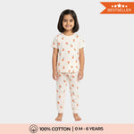 Half Sleeves Unisex Co-ord Set | Orange Heaven