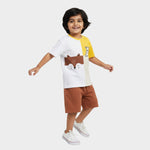 T-Shirt & Shorts Unisex Co-ord Set | Half And Half