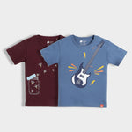 2 Pack Half Sleeves Unisex T-Shirts | Firefly Magic, Rockstar